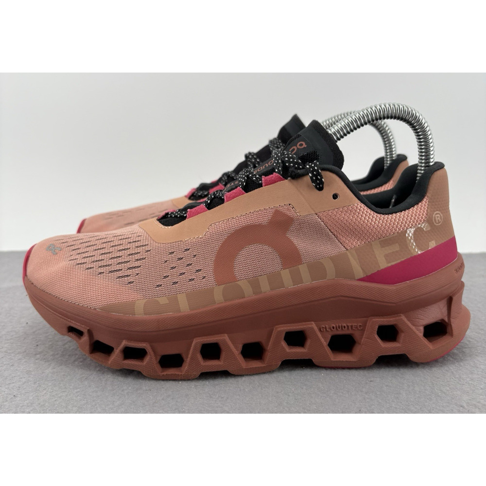 On Running Cloudmonster Rose Red 61.98283 Running Sneakers Shoes Women’s Sz 8